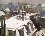 Gustave Caillebotte Vue de toits reproduction de tableau