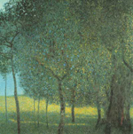 Gustave Klimt Arbres fruitiers reproduction de tableau