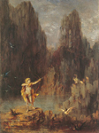 Gustave Moreau Hercule et les oiseaux de Stymphalie reproduction de tableau