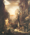 Gustave Moreau Hercule et l'hydre de Lernaern reproduction de tableau