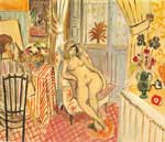 Henri Matisse L'artiste et son modèle reproduction de tableau