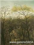 Henri Rousseau Rendez-vous dans la forêt reproduction de tableau