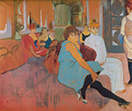 Henri Toulouse-Lautrec Le Salon de la rue des Moulins reproduction de tableau