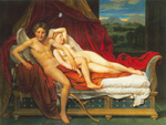Jacques-Louis David Cupidon et Psyché reproduction de tableau