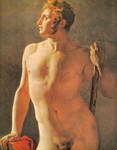 Jean-Dominique Ingres Torse mâle reproduction de tableau