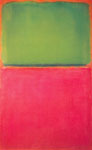 Mark Rothko Vert, Rouge sur Orange reproduction de tableau