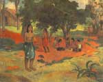 Paul Gauguin Des mots chuchotés reproduction de tableau