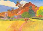 Paul Gauguin Paysage tahitien reproduction de tableau