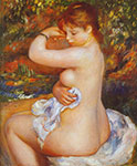 Pierre August Renoir Après le bain reproduction de tableau