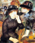 Pierre August Renoir Filles en noir reproduction de tableau