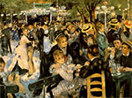 Pierre August Renoir Moulin de la galette reproduction de tableau