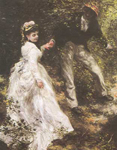 Pierre August Renoir Promenade reproduction de tableau