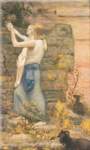 Pierre Puvis de Chavannes Le Goatherd reproduction de tableau