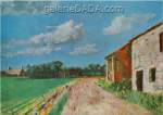 Roland Oudot Village de Normandie reproduction de tableau