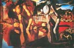 Salvador Dali La métamorphose de Narcisse reproduction de tableau