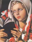 Tamara de Lempicka La fille polonaise reproduction de tableau