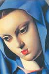Tamara de Lempicka La Vierge bleue reproduction de tableau