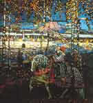 Vasilii Kandinsky Couple d'équitation reproduction de tableau