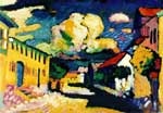 Vasilii Kandinsky Murnau. Une rue de village reproduction de tableau