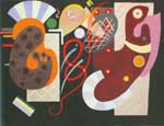 Vasilii Kandinsky Noeud rouge reproduction de tableau