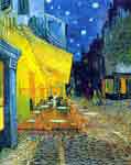 Vincent Van Gogh La terrasse du café reproduction de tableau