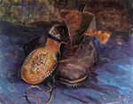 Vincent Van Gogh Une paire de bottes reproduction de tableau