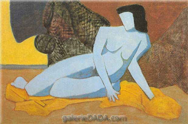 Milton Avery,  Blue Nude Fine Art Reproduction Oil Painting