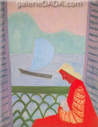Milton Avery,  March on Balcony Fine Art Reproduction Oil Painting