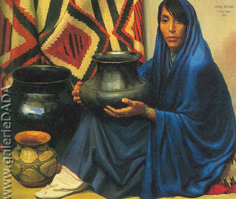 Henry Balink,  Pueblo Pottery Fine Art Reproduction Oil Painting