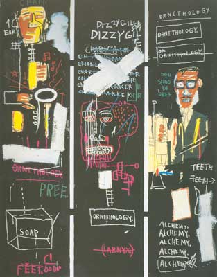 Jean-Michel Basquiat,  Horn Players (3 Panels) Fine Art Reproduction Oil Painting