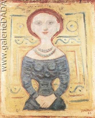 Massimo Campigli,  Figure (2) Fine Art Reproduction Oil Painting