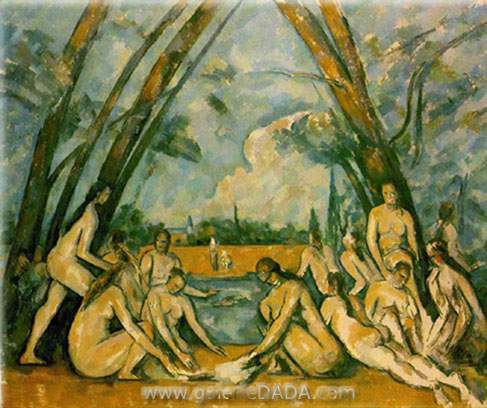 Paul Cezanne,  The Large Bathers Fine Art Reproduction Oil Painting
