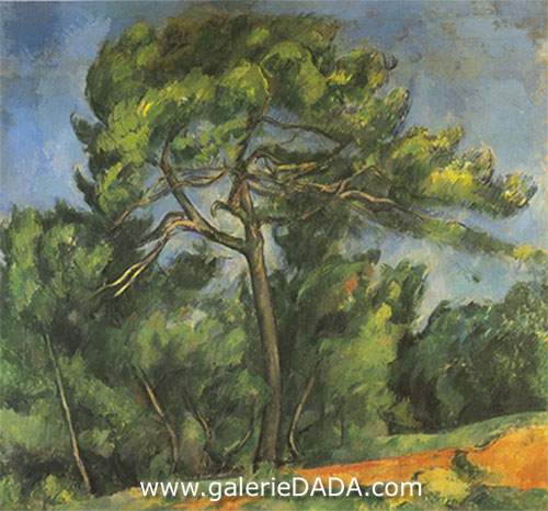 Paul Cezanne,  The Great Pine Fine Art Reproduction Oil Painting