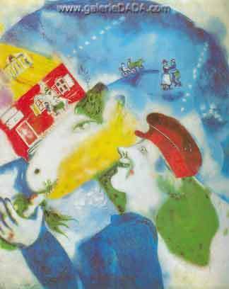 Marc Chagall,  Peasant Fine Art Reproduction Oil Painting