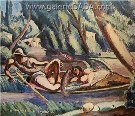 Andre Dunoyer de Segonzac,  The Rowers Fine Art Reproduction Oil Painting