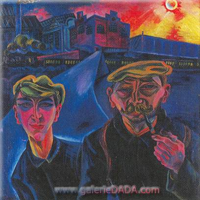Conrad Felixmuller,  Heimweg Fine Art Reproduction Oil Painting