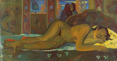 Paul Gauguin,  Nevermore Fine Art Reproduction Oil Painting