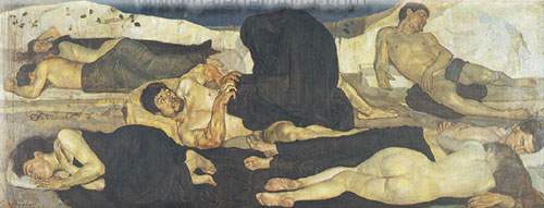 Ferdinand Hodler,  Night Fine Art Reproduction Oil Painting