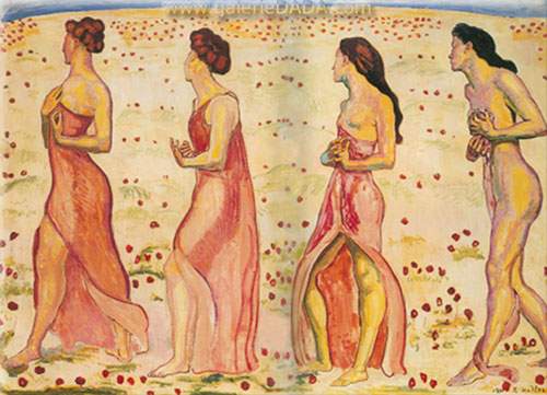 Ferdinand Hodler,  Sentiment Fine Art Reproduction Oil Painting