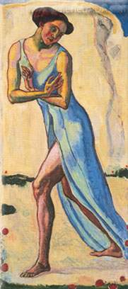Ferdinand Hodler,  Woman Walking Fine Art Reproduction Oil Painting