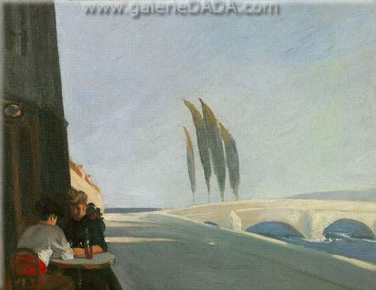 Edward Hopper,  Le Bistro Fine Art Reproduction Oil Painting