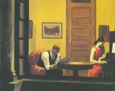 Edward Hopper,  Room in New York Fine Art Reproduction Oil Painting