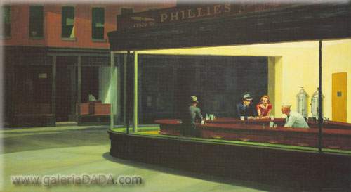 Edward Hopper,  Nighthawks Fine Art Reproduction Oil Painting