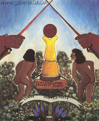 Hector Hyppolite,  Monument Dumarsais Estime Fine Art Reproduction Oil Painting
