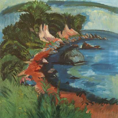Ernst Ludwig Kirchner, Fehmarn Coast Fine Art Reproduction Oil Painting