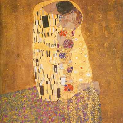 Gustave Klimt,  The Kiss Fine Art Reproduction Oil Painting