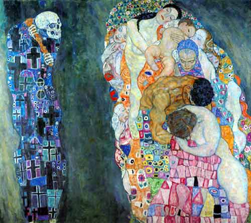 Gustave Klimt,  Death and Life Fine Art Reproduction Oil Painting