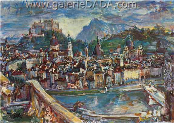 Oscar Kokoschka,  Salzburg Fine Art Reproduction Oil Painting