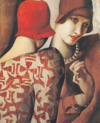 Tamara de Lempicka,  Sharing Secrets Fine Art Reproduction Oil Painting