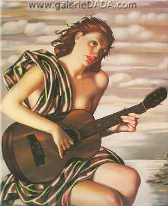 Tamara de Lempicka,  Amethyst Fine Art Reproduction Oil Painting